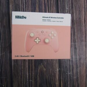 8BitDo Ultimate 2C Wireless Controller Peach Pink 2.4G Bluetooth USB PC Android